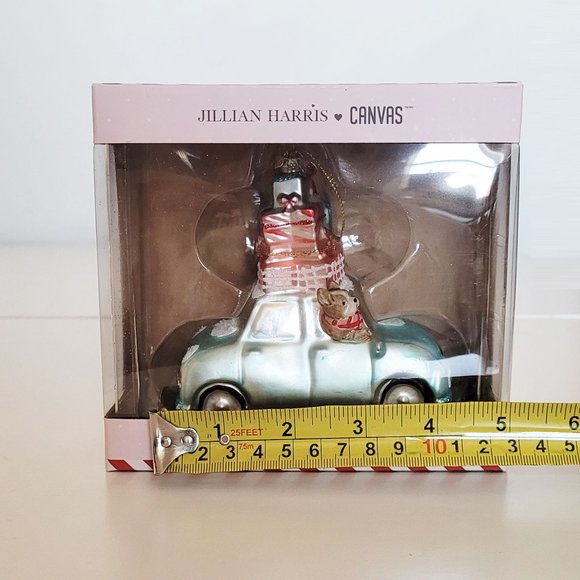 Jillian Harris X CANVAS Christmas Car Ride Glass Ornament NEW - Picture 11 of 11